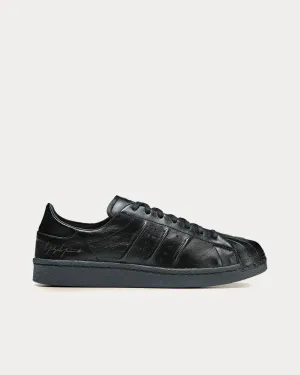 Superstar Leather Black / Black / Black Low Top Sneakers