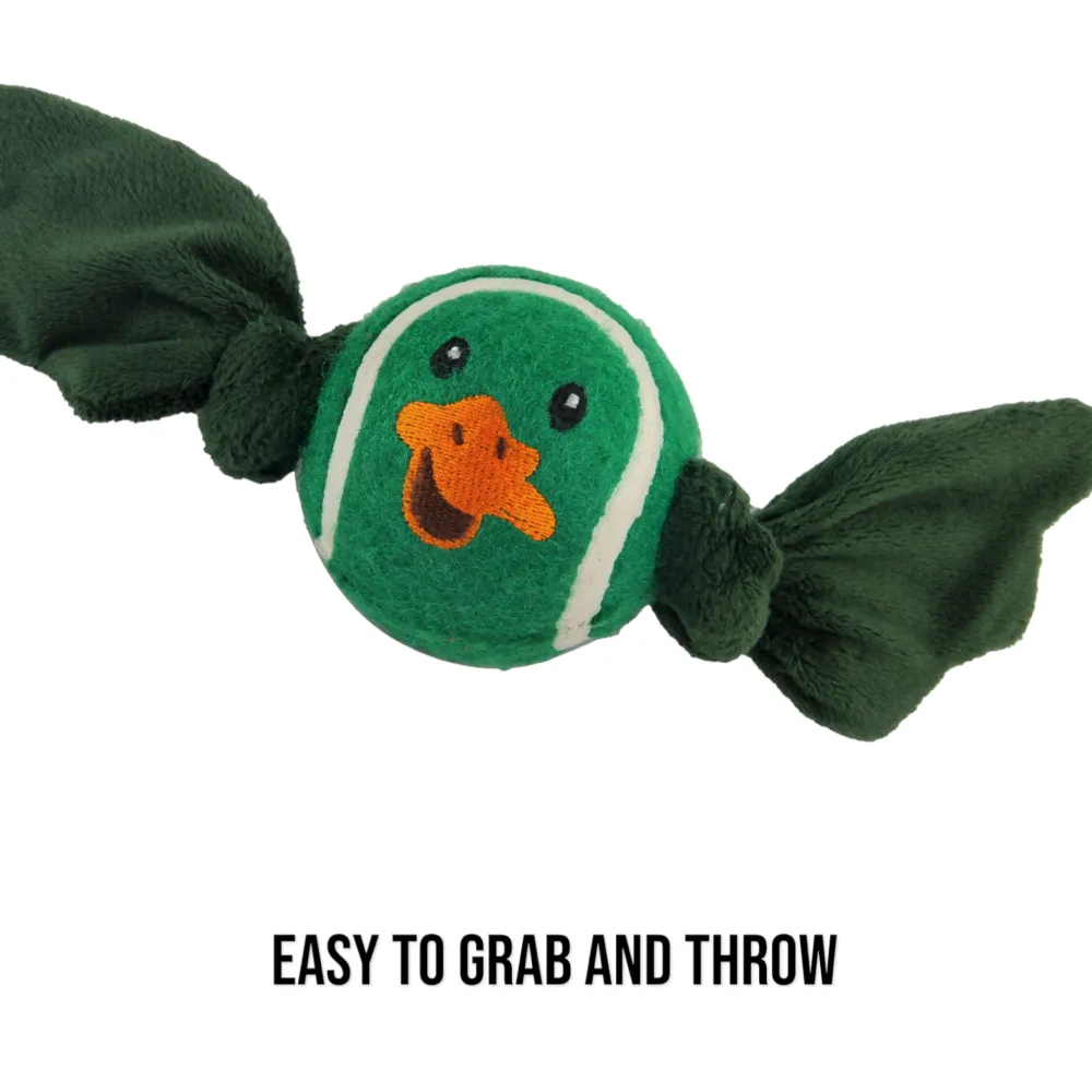 Talking Dog Club Duck Ball with Wings Toy for Dogs (Green)