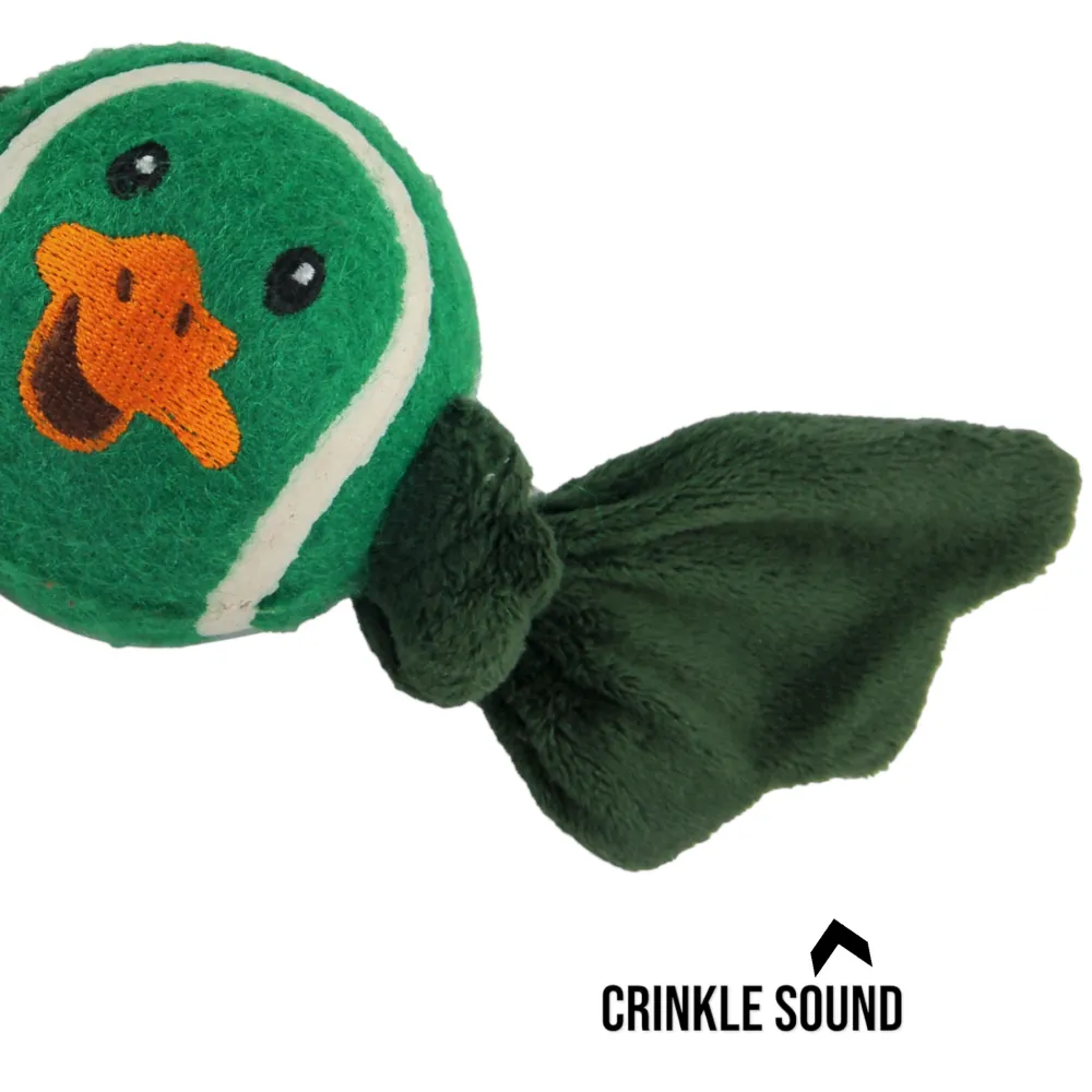Talking Dog Club Duck Ball with Wings Toy for Dogs (Green)