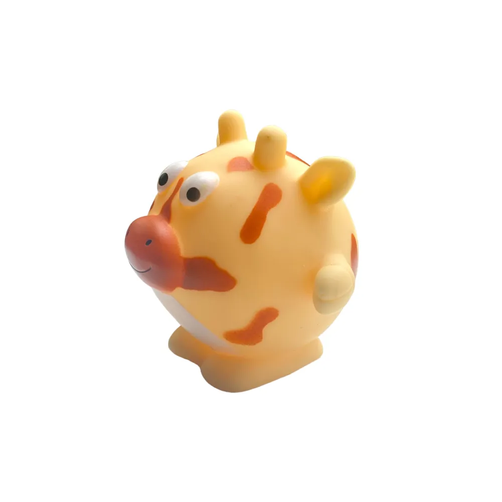 Talking Dog Club Giraffe Bouncy Ball Toy for Dogs (Orange)