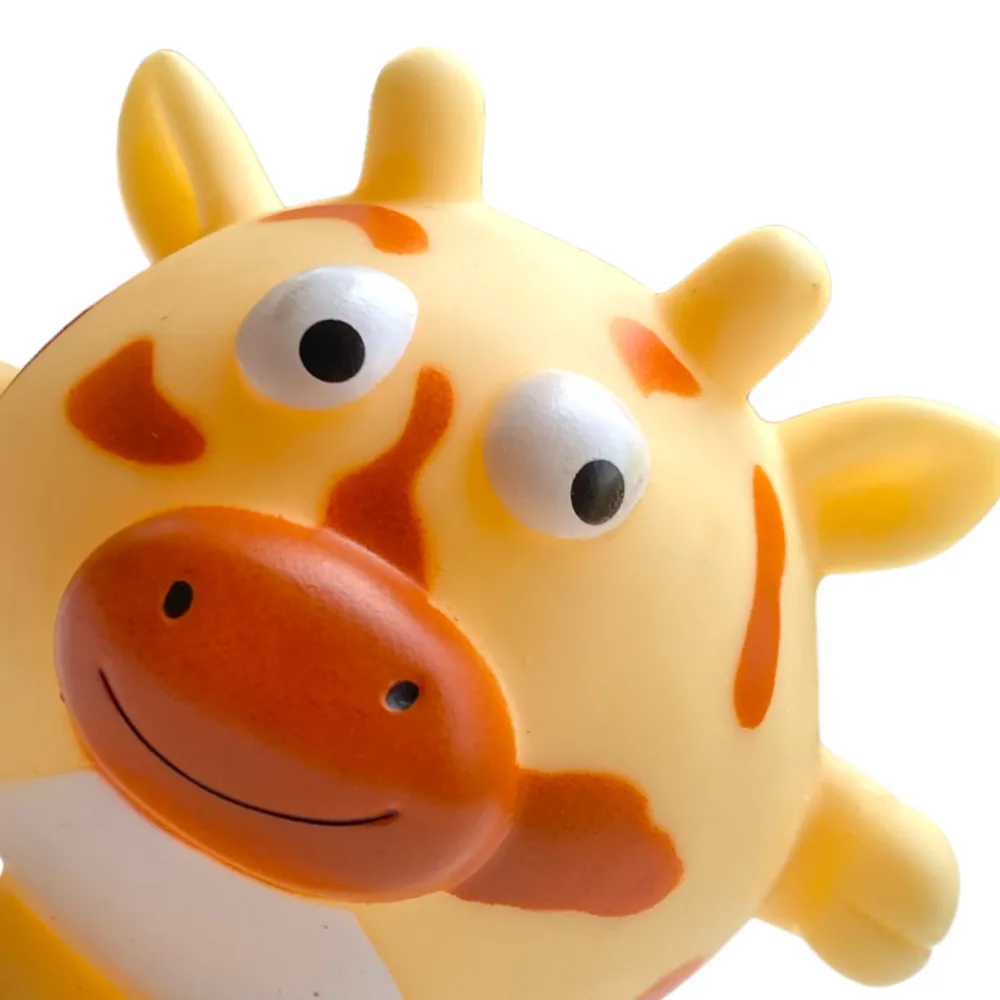 Talking Dog Club Giraffe Bouncy Ball Toy for Dogs (Orange)