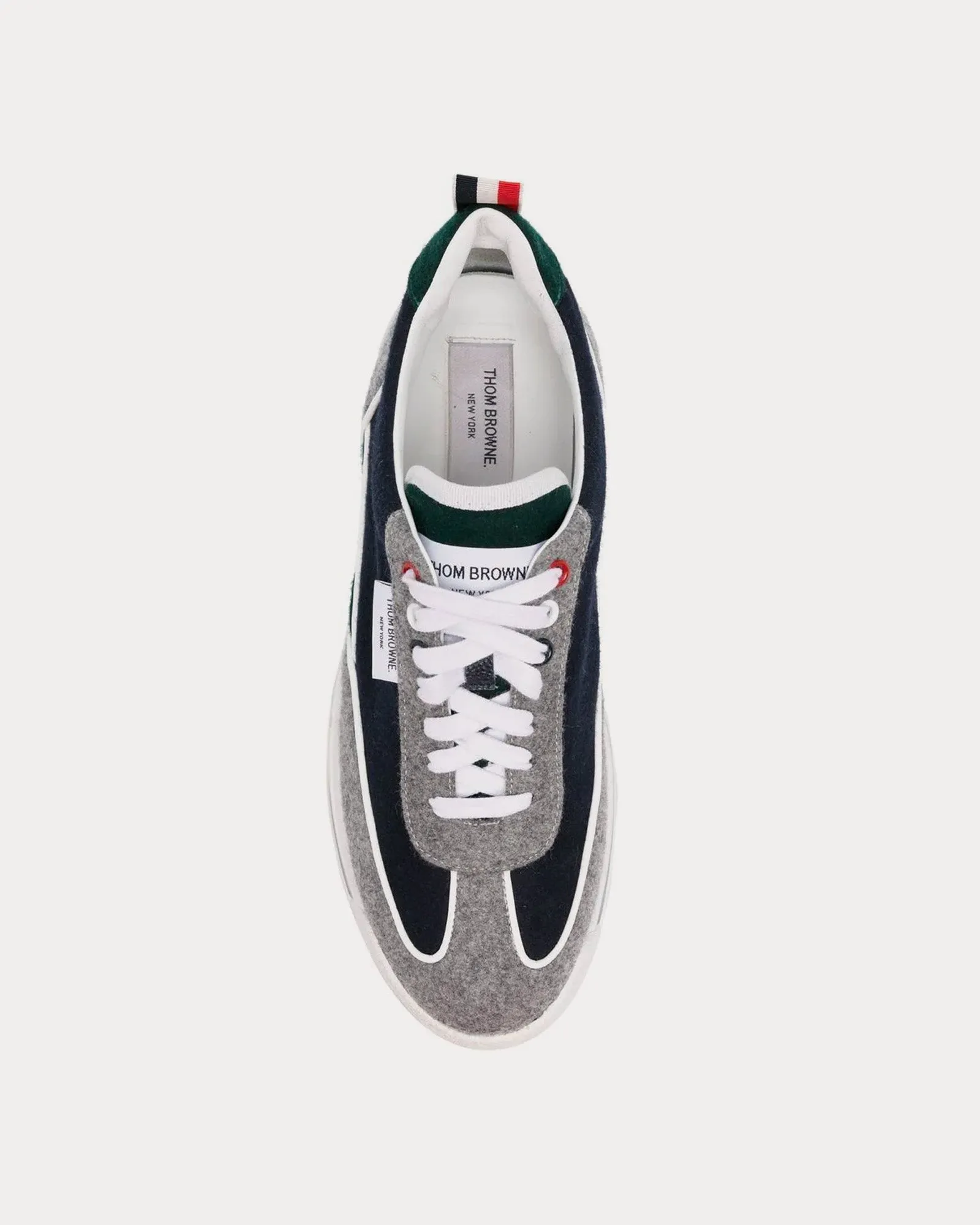 Tech Runner Clear Sole Wool Flannel Navy / Grey Low Top Sneakers
