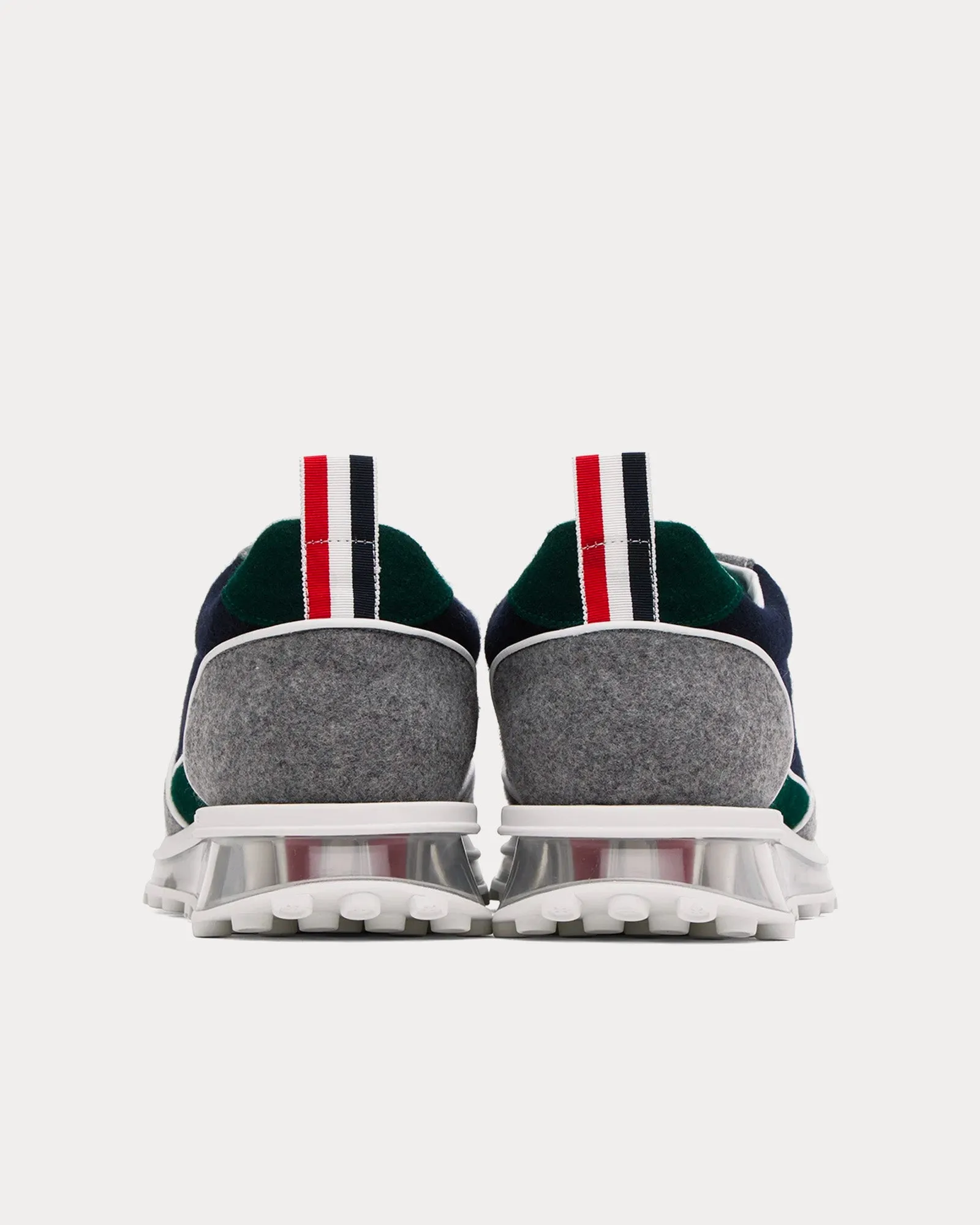 Tech Runner Clear Sole Wool Flannel Navy / Grey Low Top Sneakers