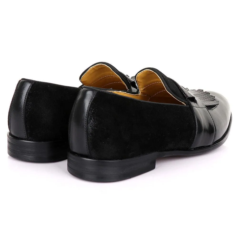 Terry Taylors Black Suede Lashes with Leather shoe
