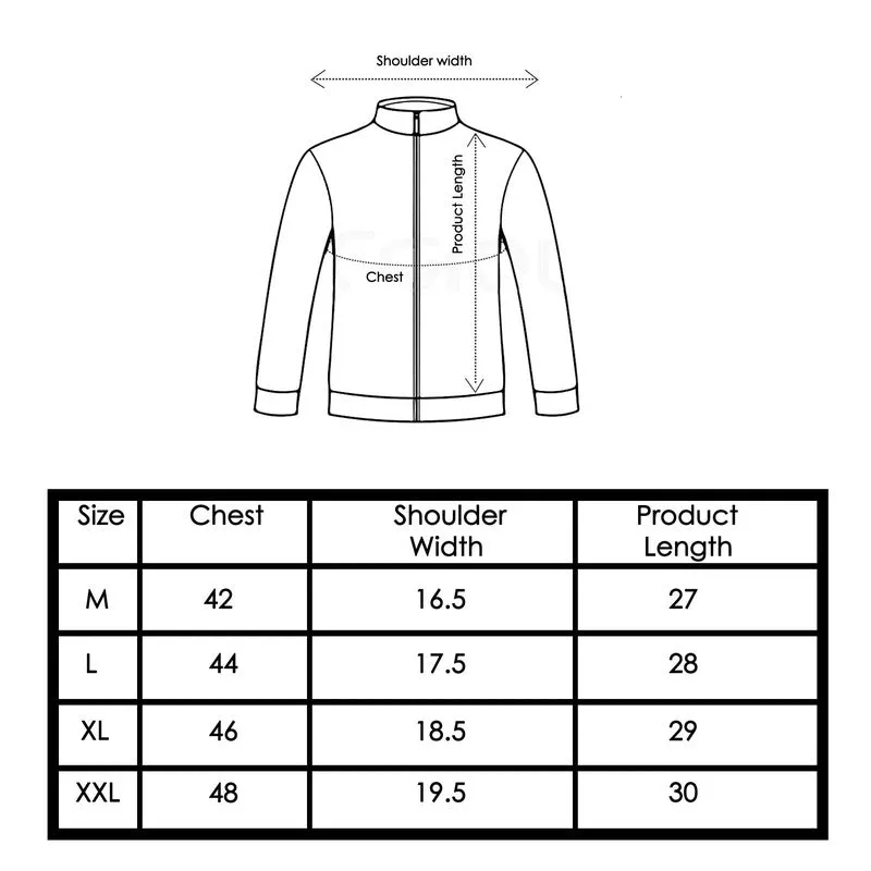 THE CLOWNFISH Men's Activewear Jacket - Long Sleeve, Zipper Design | 2XL Size | Red & Blue