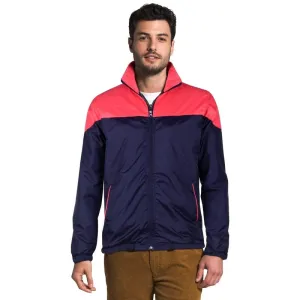 THE CLOWNFISH Men's Activewear Jacket - Long Sleeve, Zipper Design | 2XL Size | Red & Blue