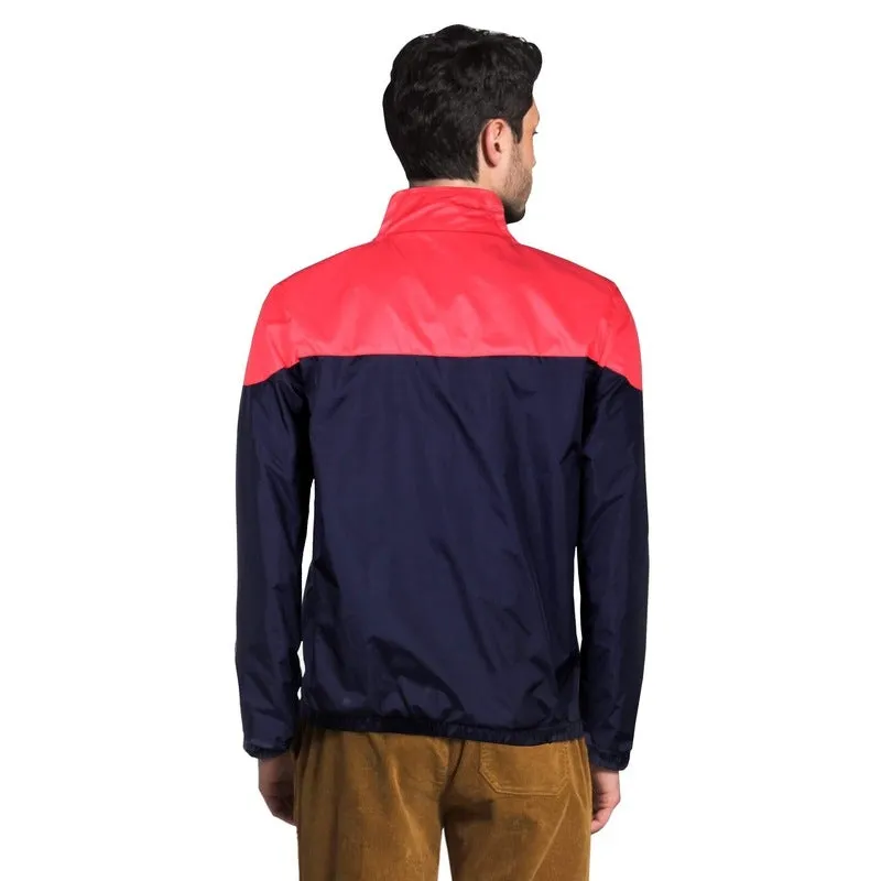THE CLOWNFISH Men's Activewear Jacket - Long Sleeve, Zipper Design | 2XL Size | Red & Blue