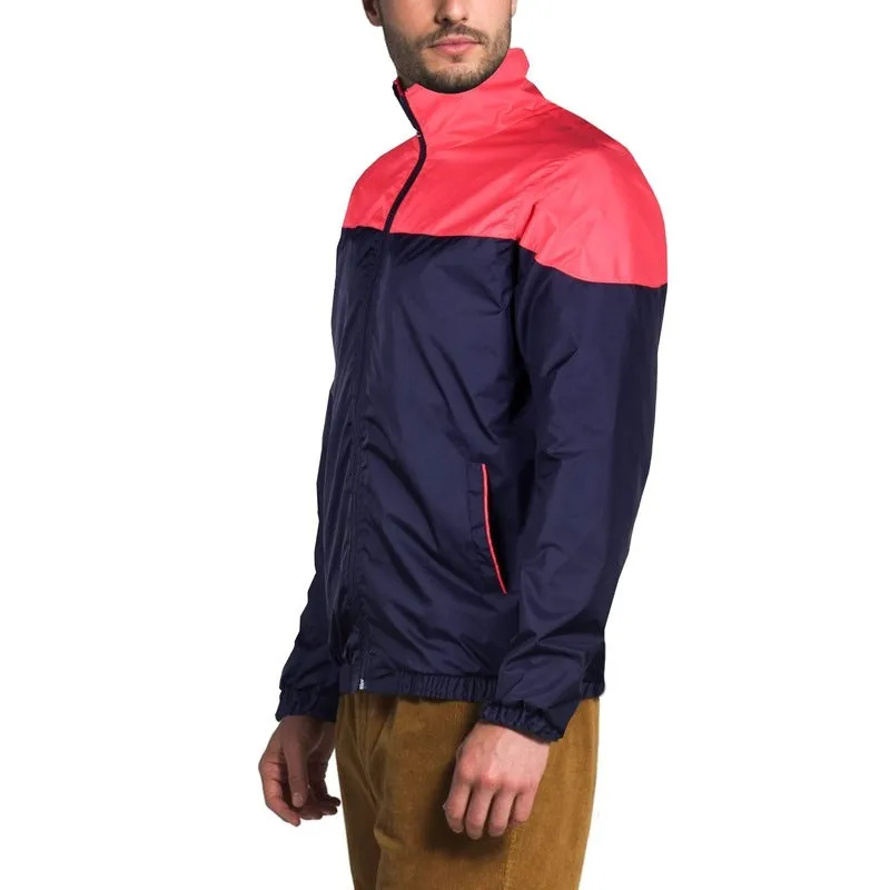 THE CLOWNFISH Men's Activewear Jacket - Long Sleeve, Zipper Design | 2XL Size | Red & Blue