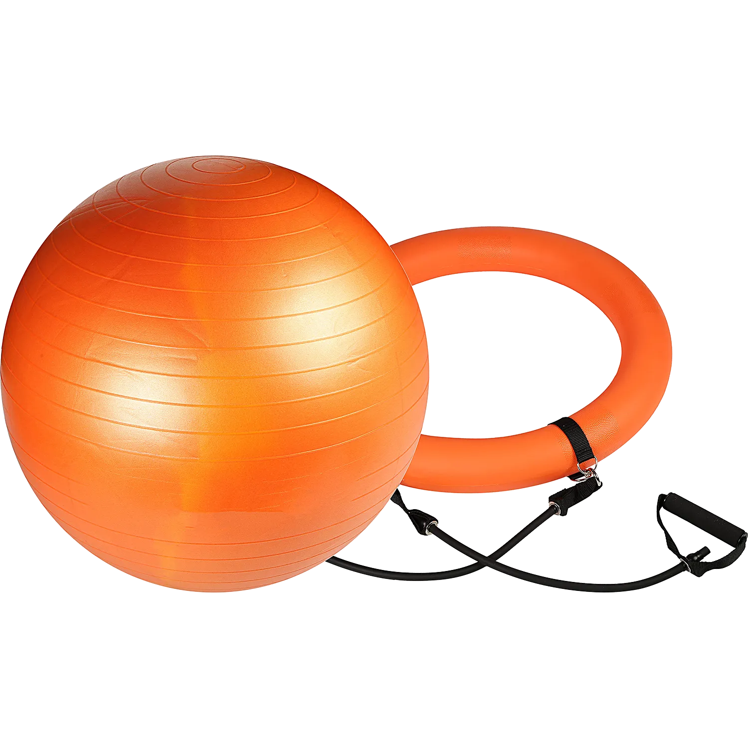 TOPKO Gym Ball with Base and Resistance bands