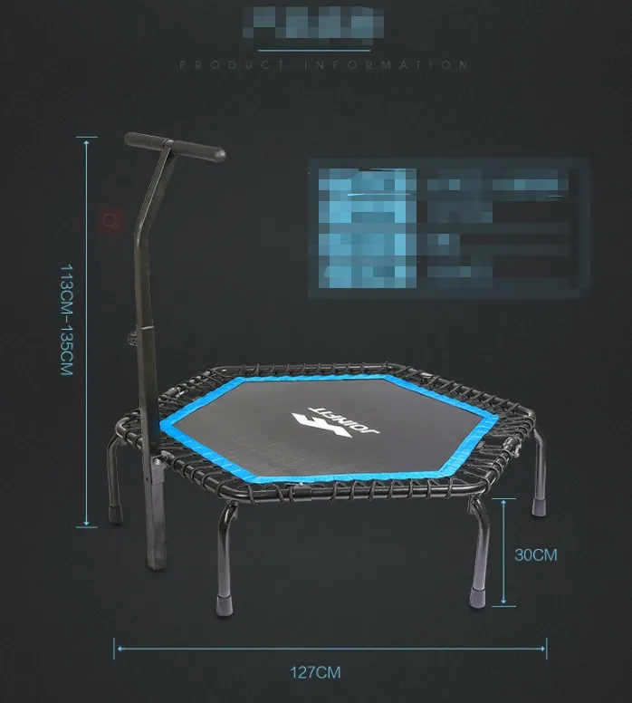 Trampoline Home Children Women Men Gym Class Trampoline Fitness Handrail