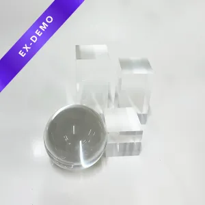 Transparent Photography Props Bundle includes Lens Ball & Acrylic Blocks (DEMO STOCK)