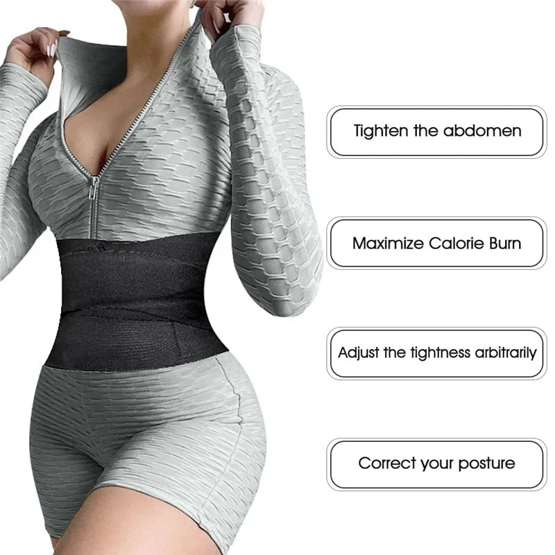 Tummy Wrap Waist Trimmer Slimming Belt Body Shaper For Ladies