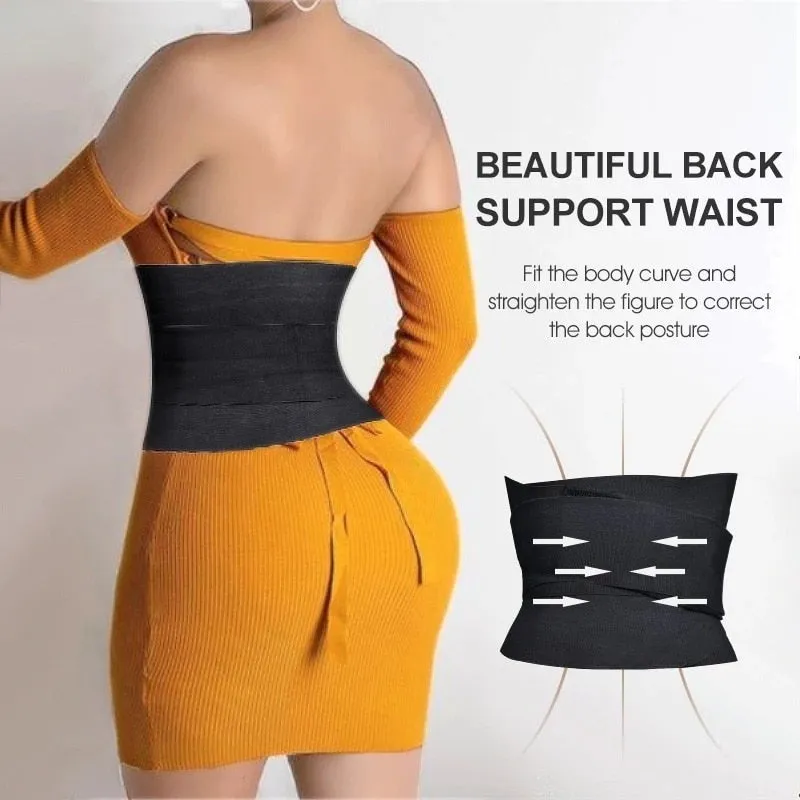Tummy Wrap Waist Trimmer Slimming Belt Body Shaper For Ladies