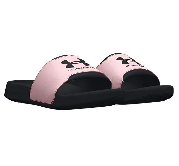 Under Armour Girls Ignite Select Slides Black/Prime Pink