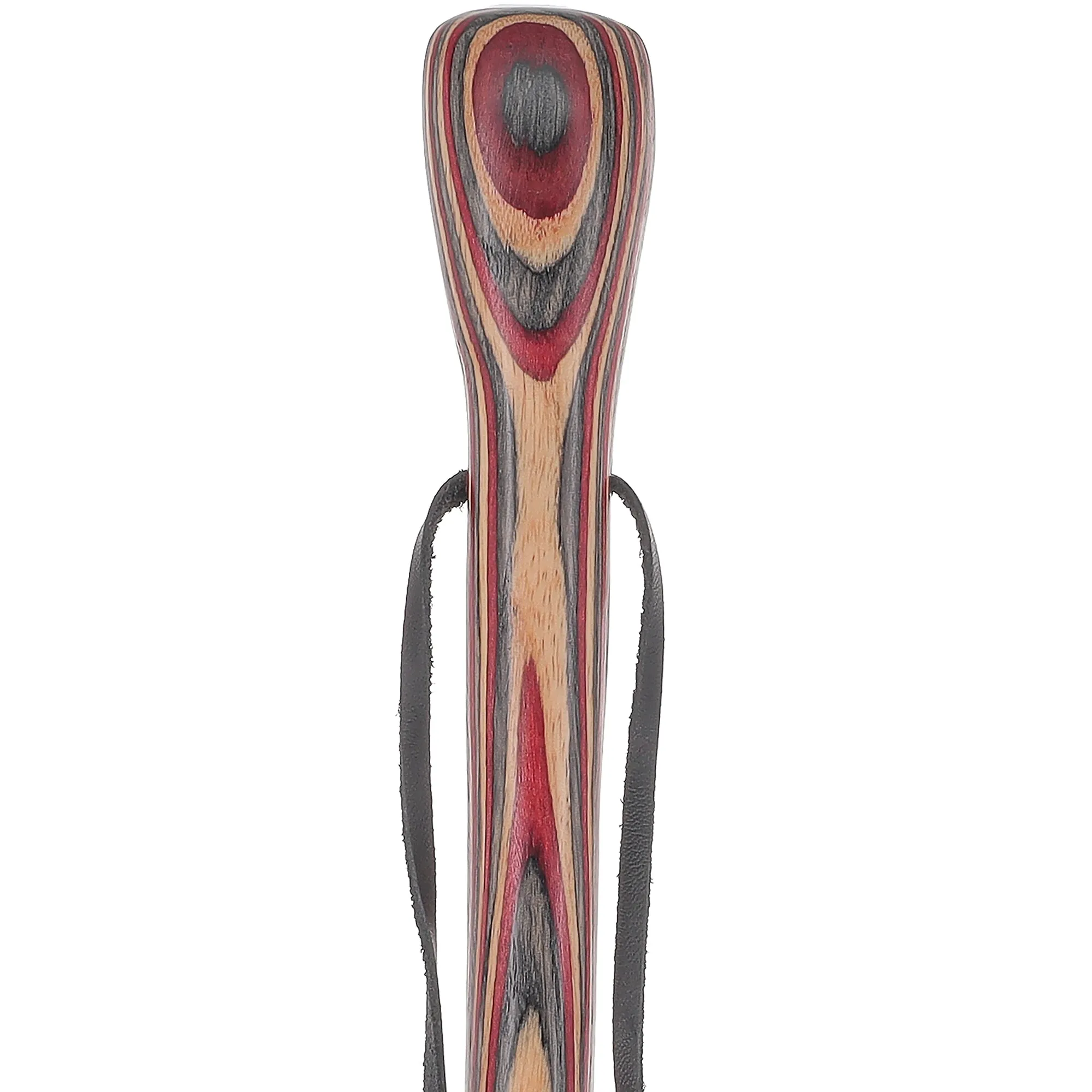 USA-Made Twisted Hiking Staff Ruby Ridge Colorwood & Compass