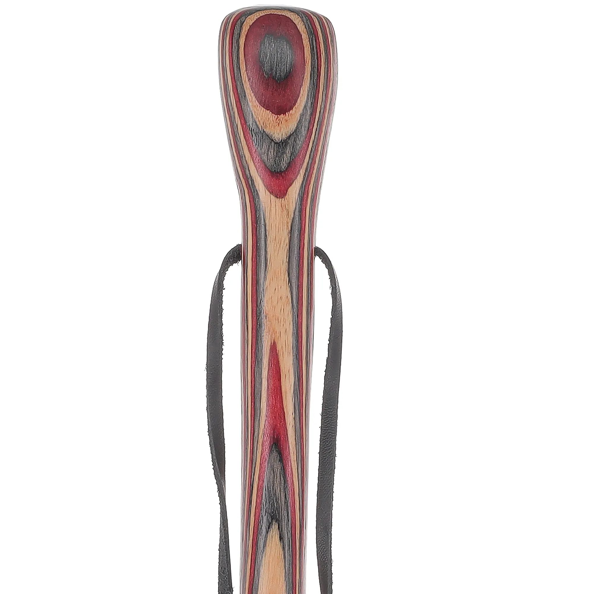 USA-Made Twisted Hiking Staff Ruby Ridge Colorwood & Compass