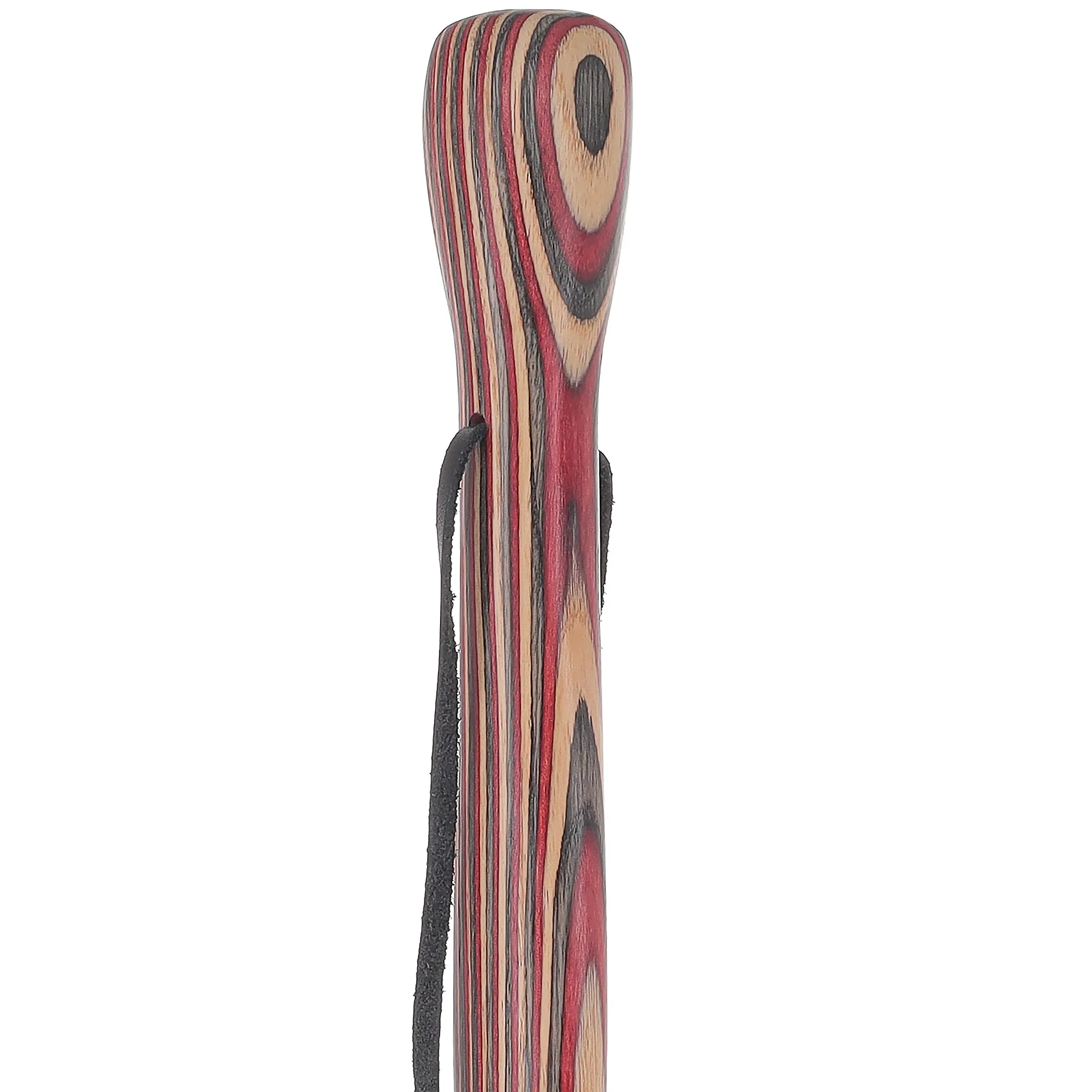 USA-Made Twisted Hiking Staff Ruby Ridge Colorwood & Compass