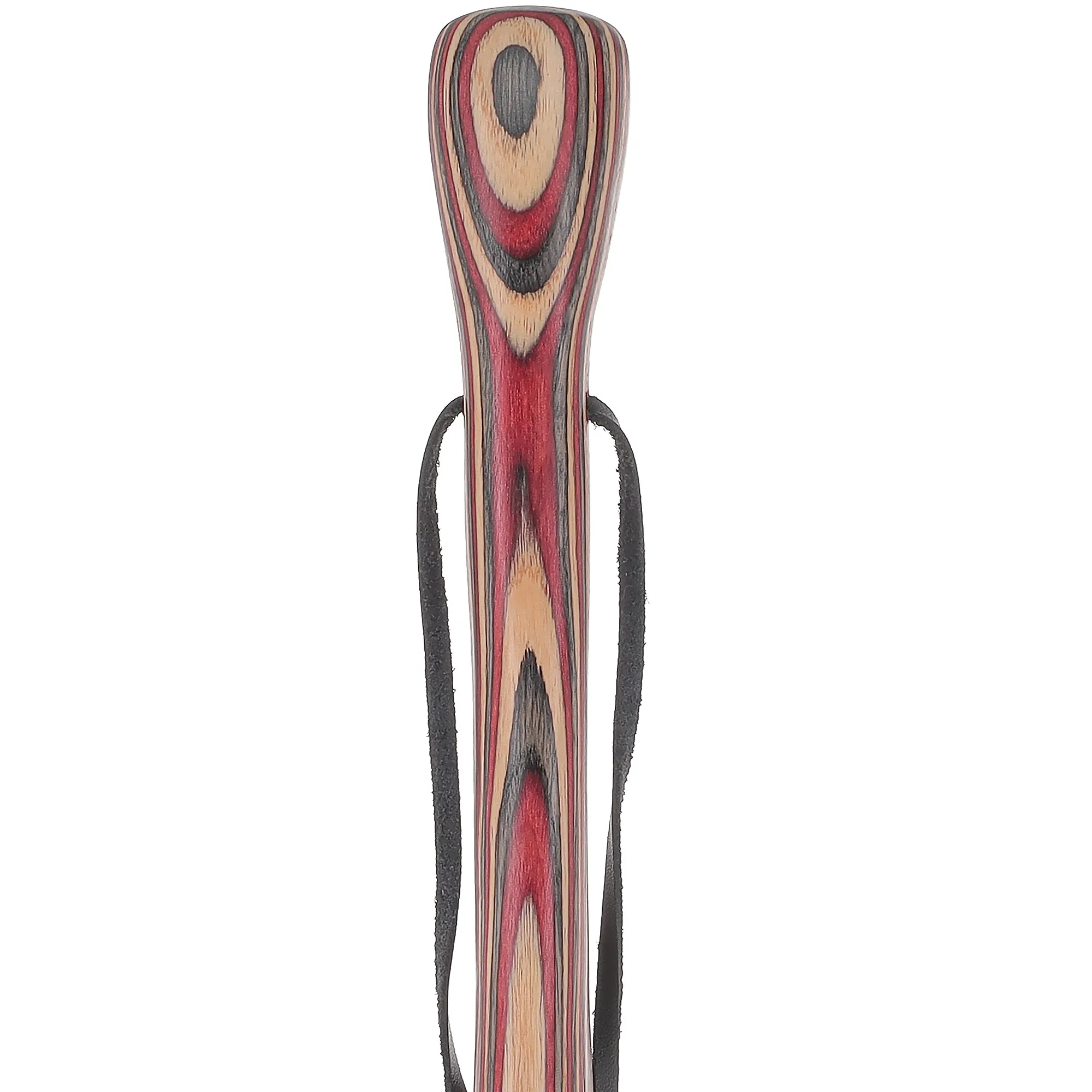 USA-Made Twisted Hiking Staff Ruby Ridge Colorwood & Compass