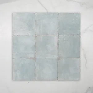 Valencia Ocean Blue Matt P4 Cushioned Edge Porcelain Tile 150x150mm