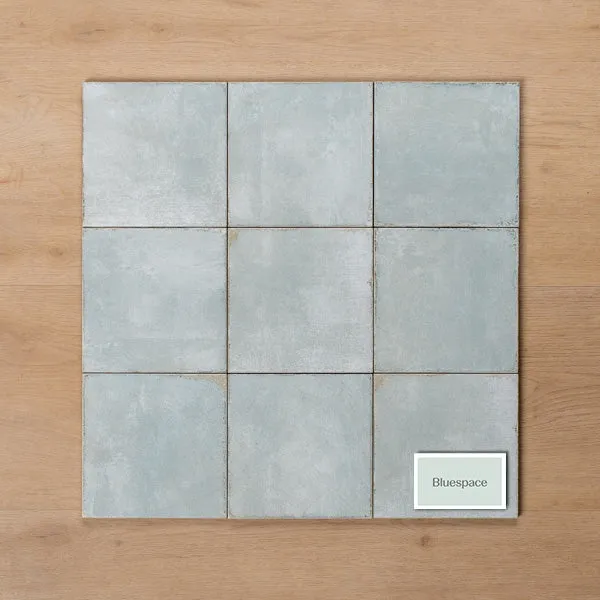Valencia Ocean Blue Matt P4 Cushioned Edge Porcelain Tile 150x150mm