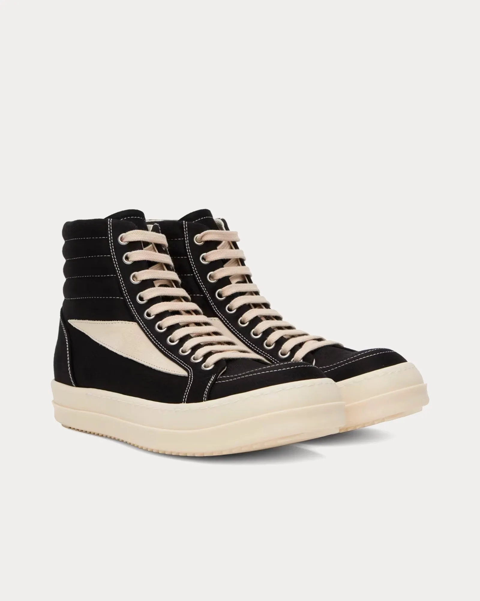 Vintage Canvas Black / Milk / Milk High Top Sneakers