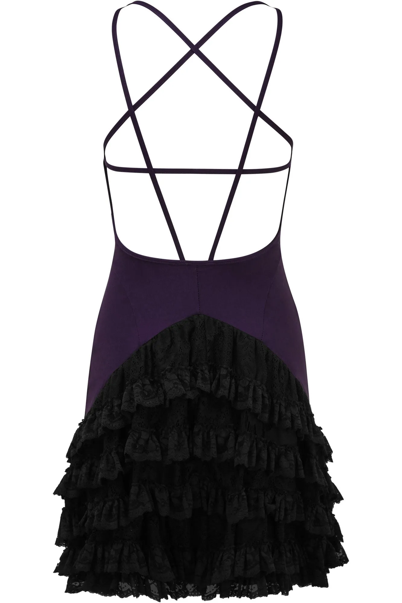 Vivienne Bustle Dress [PLUM]