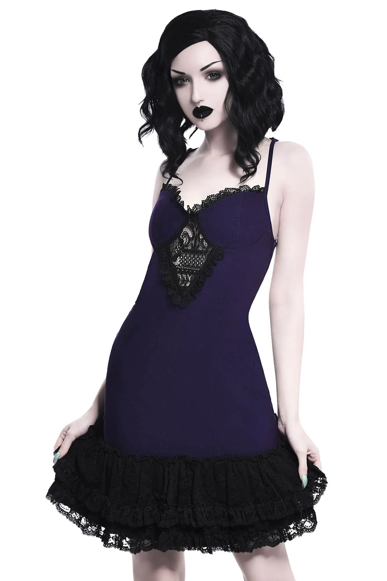 Vivienne Bustle Dress [PLUM]