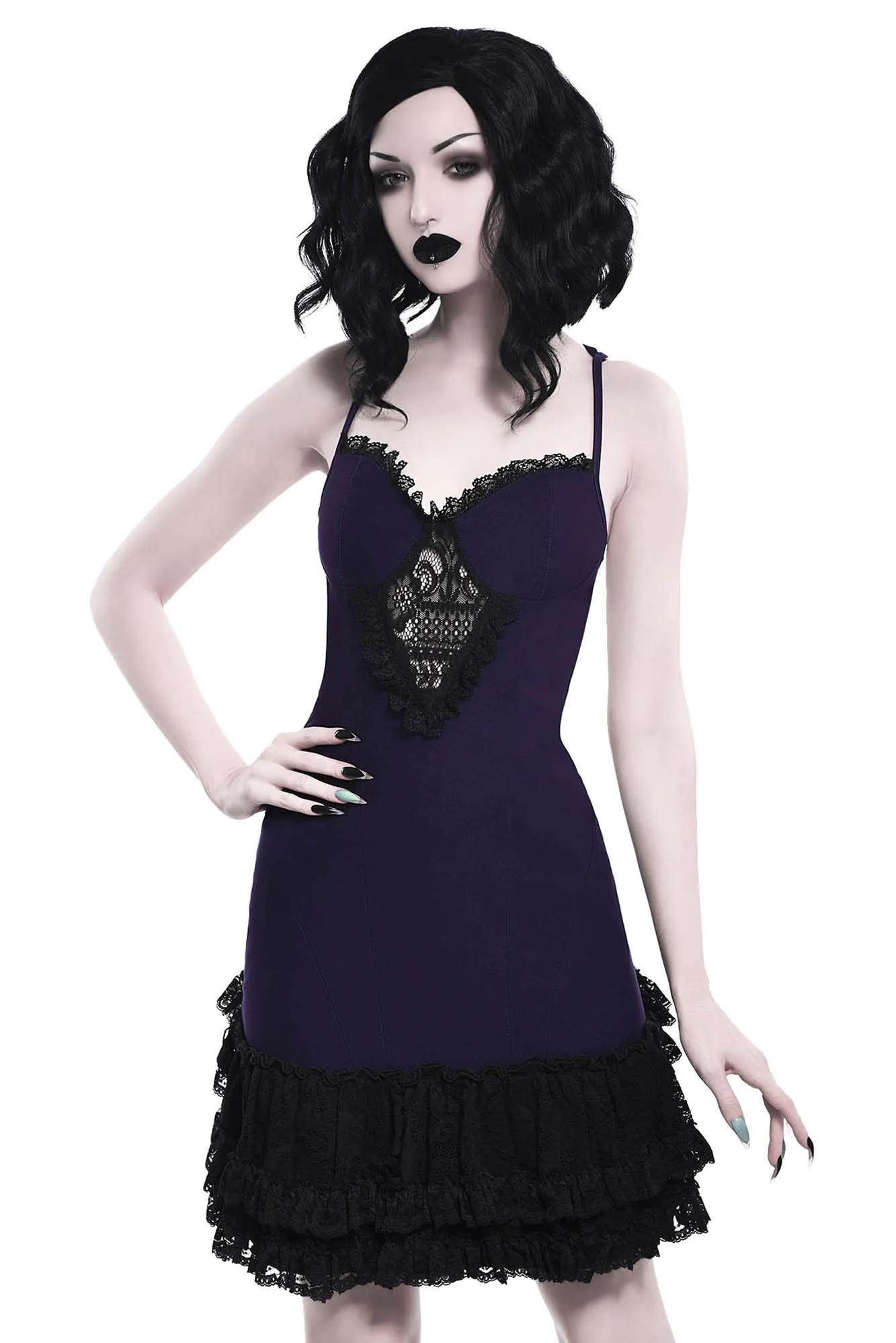 Vivienne Bustle Dress [PLUM]