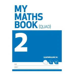 Warwick FSC Mix 70% My Maths Book 2 7mm Quad 64 Page