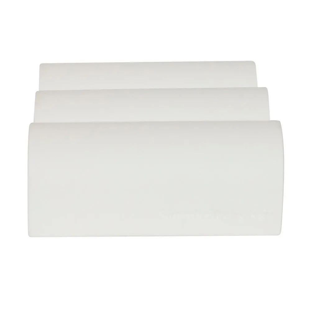 Wavy Tray Plaster Photography Styling Prop - White Dove