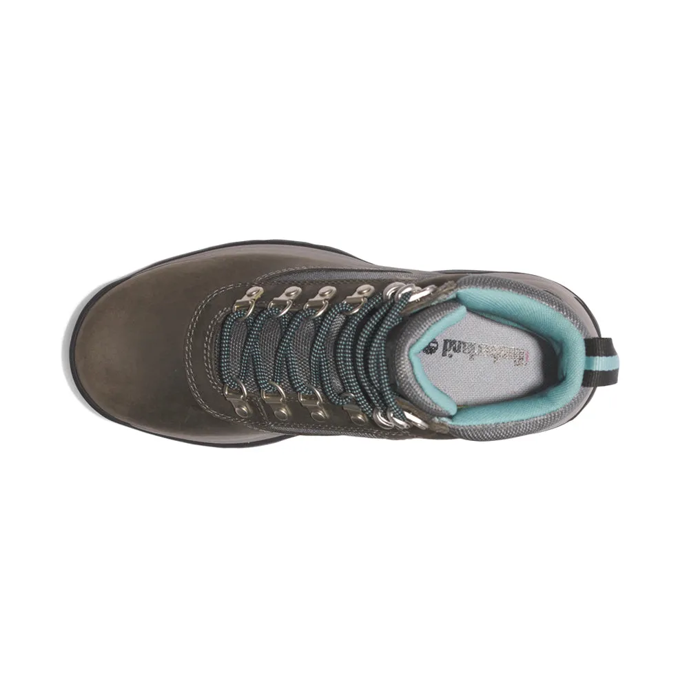 White Ledge Mid Waterproof Logo Round Toe Hiking Boots