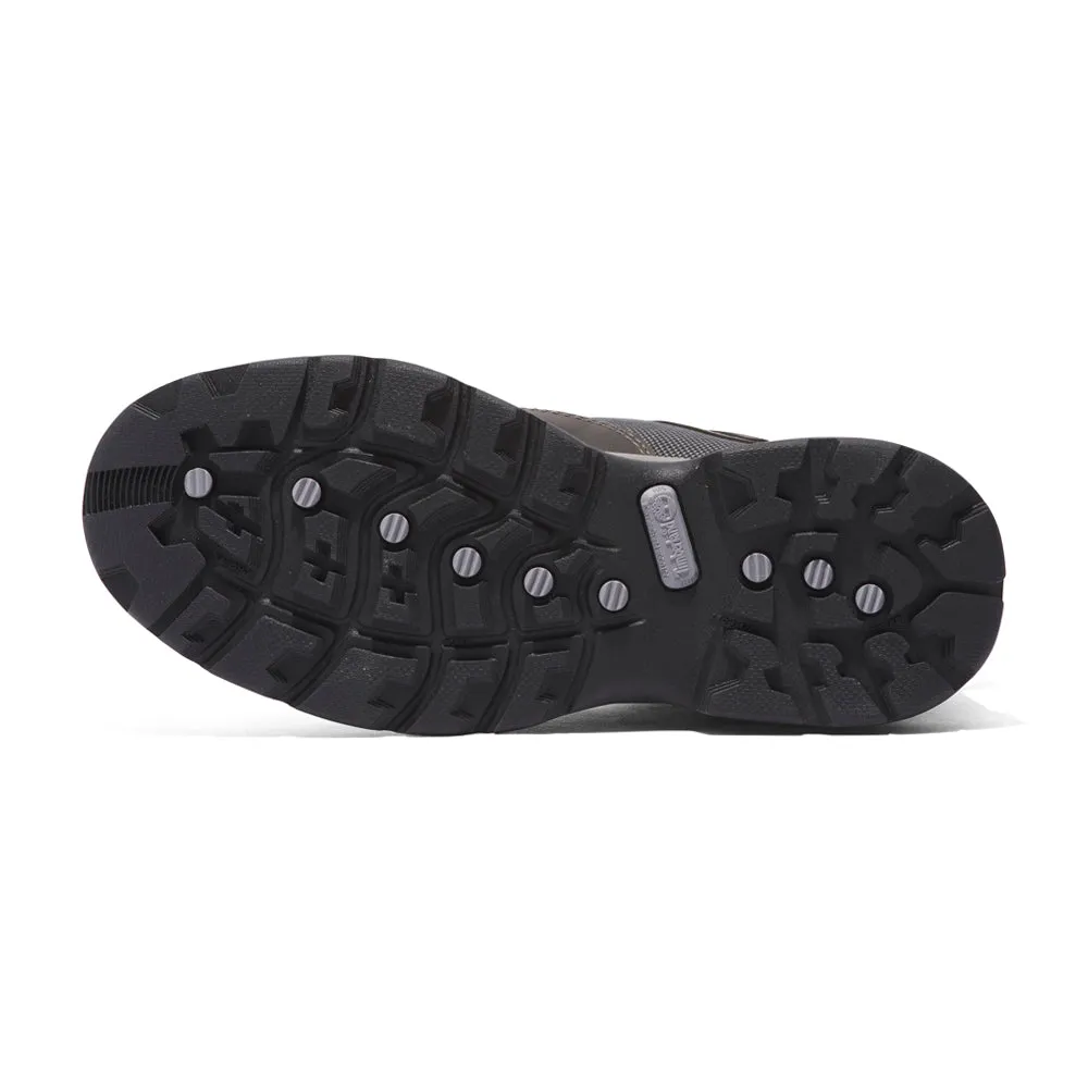 White Ledge Mid Waterproof Logo Round Toe Hiking Boots