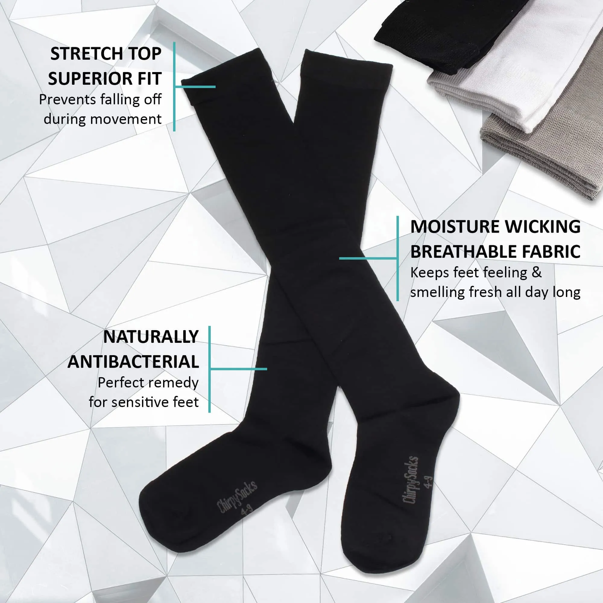 Women's Bamboo Knee High Socks