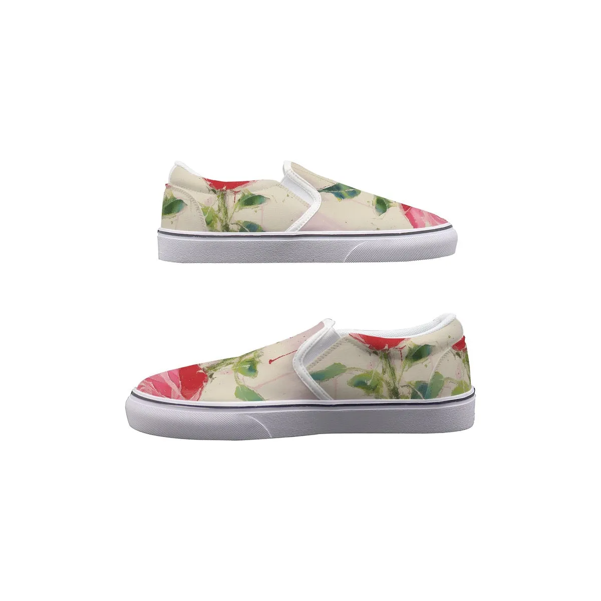Women's Slip On Sneakers 248 rose, print