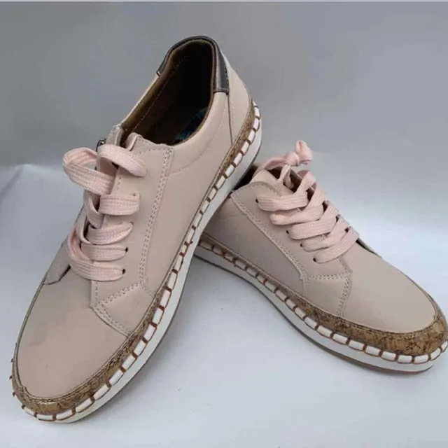 xiangtuibao  Women Flower Print Sneakers Comfy Wearable Lace Up Casual Sneakers Running Walking Female Shoes Stitching Skate Shoes Plus Size