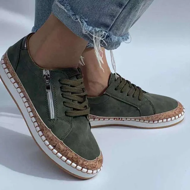 xiangtuibao  Women Flower Print Sneakers Comfy Wearable Lace Up Casual Sneakers Running Walking Female Shoes Stitching Skate Shoes Plus Size
